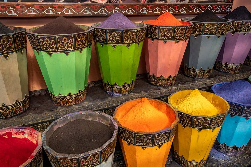 Couleurs à Marrakech par Richard van der Woude