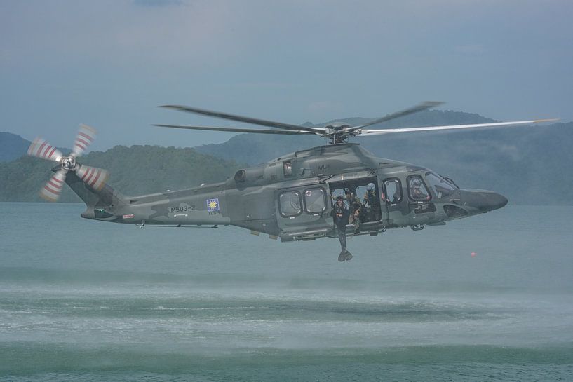 Malaysian Navy's Leonardo AW-139. by Jaap van den Berg