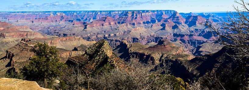Panorama Grand Canyon, vanaf de south rim gezien van Rietje Bulthuis