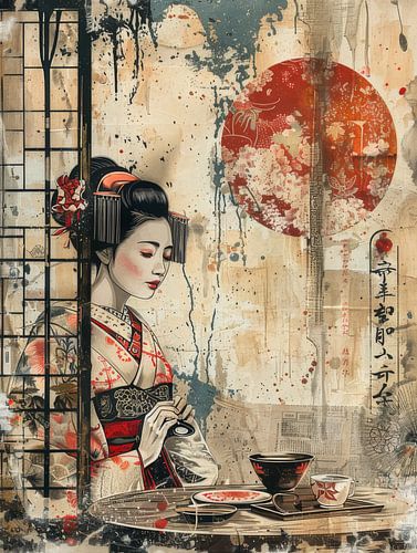 Geisha's in harmonie van Artivisual