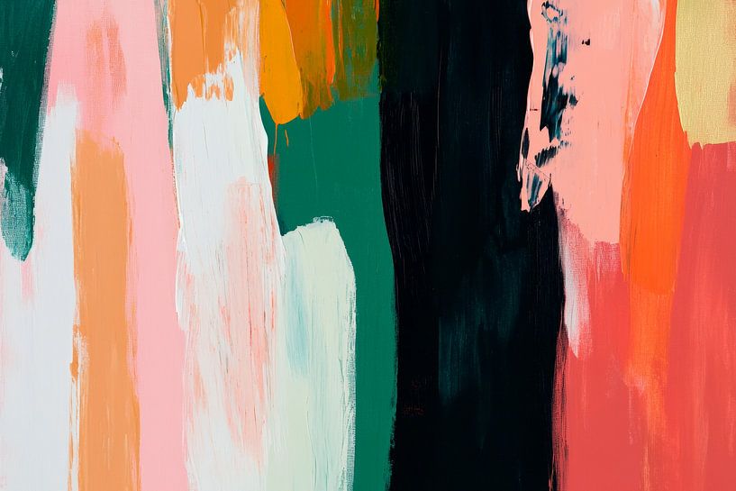 Coloured abstract painting background by Poster Art Shop