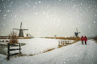 Snow is falling von Jan Koppelaar Miniaturansicht