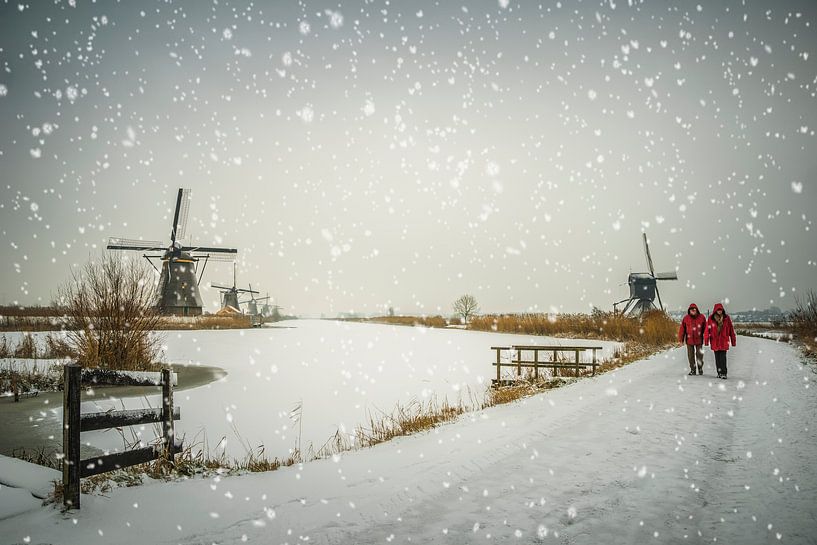 Snow is falling van Jan Koppelaar