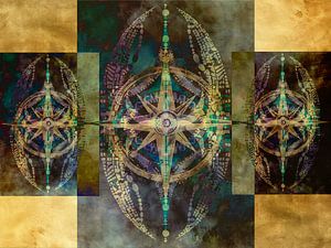 Ode aan de vrije ziel – mystiek geelgouden kunstwerk