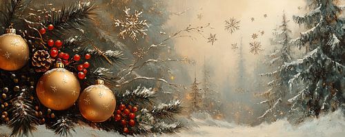 Ambiance de Noël enneigée