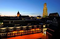 De binnenstad van Utrecht met Buurkerk, Domtoren en Domkerk van Donker Utrecht thumbnail