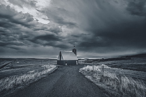 Kleine Kirche in Island