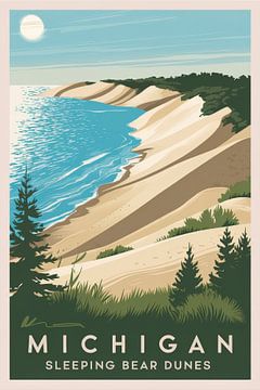 Michigan van Poster Art Shop