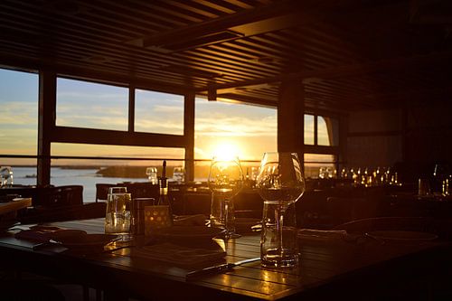 Zonsondergang in een glas