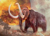 Mammoth in landscape