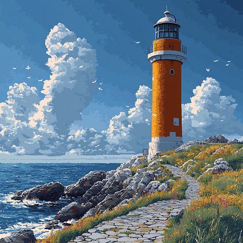 Lighthouse of sketch