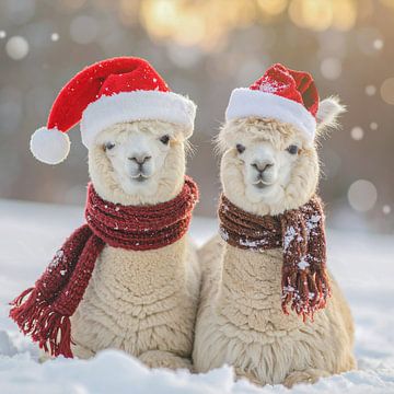 Alpacas in the snow...