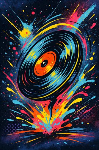 Neon Groove Explosion – Rhythmus in Farbe von Eric Nagel