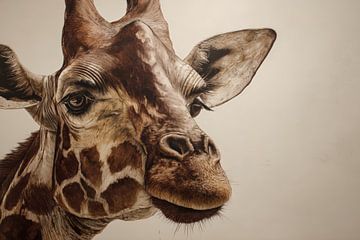 Girafe à l'écoute
