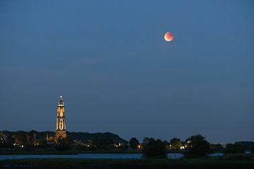 Bloedmaan boven de Nederrijn (7 september 2025)