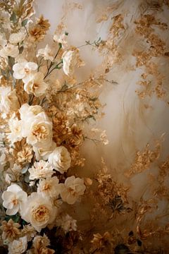 Fleurs Peinture Rococo sur Preet Lambon