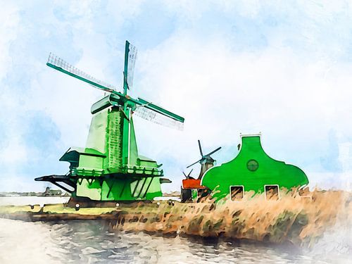 Zaanse Schans, Noord-Holland, Nederland
