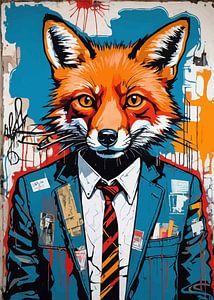 Rotfuchs Abstrakt