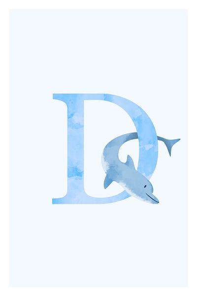 Alphabet D by Walljar