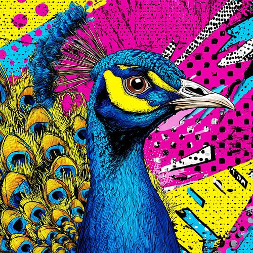 Pop Art peacock no. 2