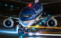 Flugzeug Nachtaufnahme