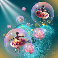 "Dancing Ballerina's in Magic Bubbles"