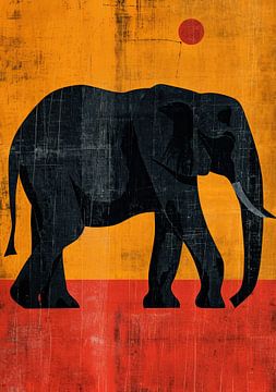 Olifant Afrika Poster Print van Niklas Maximilian