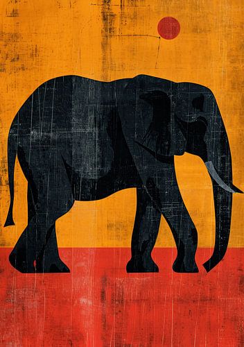 Olifant Afrika Poster Print