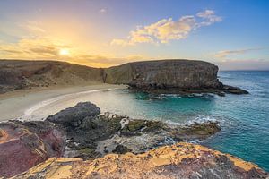 Morgens am Playa de Papagayo auf Lanzarote