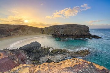 Morgens am Playa de Papagayo auf Lanzarote von Michael Valjak