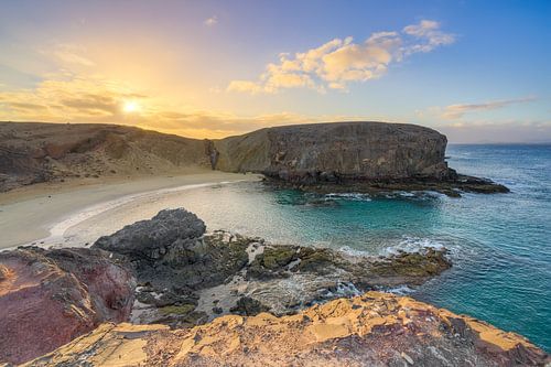 Morgens am Playa de Papagayo auf Lanzarote von Michael Valjak