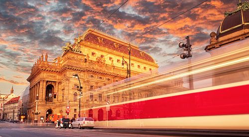 Praag at sunset