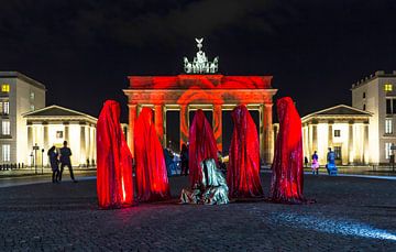 Brandenburger Tor Berlin in een bijzonder licht van Frank Herrmann