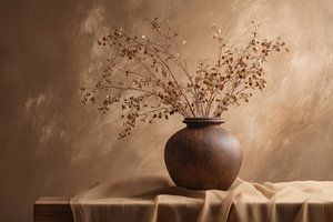 Nature morte avec vase en céramique