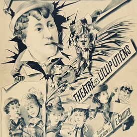 Hugo d' Alési - Theater Marcketti Theâtre Des Lilliputiens Sous La Direction De E. Gautier (1890-1900) van Peter Balan