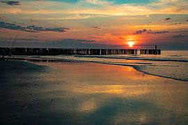 Sunset Westkapelle, Zeeland Niederlande
