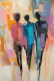 Figures Encounter | Bright Figures by Art Whims