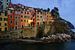 Riomaggiore - Cinque Terre - at blue hour van Teun Ruijters