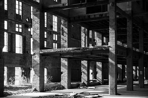 An abandoned factory building