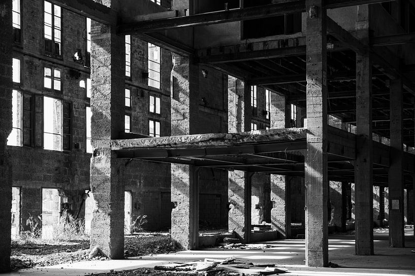 An abandoned factory building by Elly de Vries
