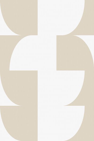 Moderne abstrakte minimalistische geometrische Formen in Beige und Weiß 11 von Dina Dankers