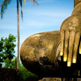 Fingernails Boeddha, Sukothai (Thailand) van Olivier Van Acker