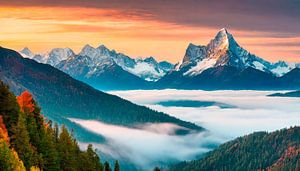 Landschaft mit Berge von Mustafa Kurnaz