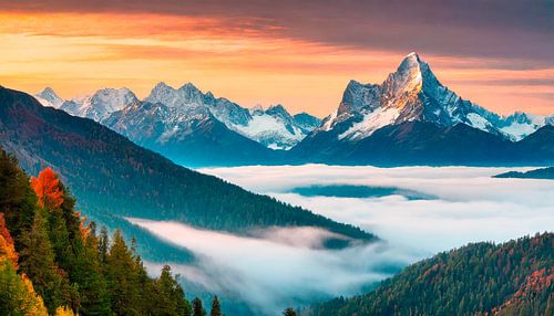 Landscape with mountains