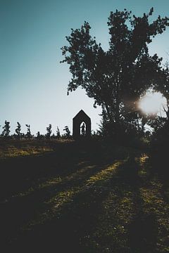 Silhouet in een kapel van it's a Boone thing