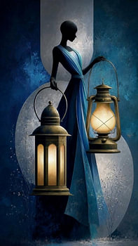 Der Lichtträger in Blau