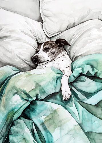 Slapende hond #dier #hond