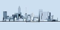 Rotterdamse Skyline - Bright Skies van Frans Blok thumbnail