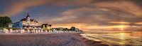 Sonnenuntergang am Strand von Kühlungsborn an der Ostsee. von Voss Fine Art Fotografie Miniaturansicht