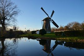 De Wippersmolen in Maassluis met zeilvoering van Rob Pols